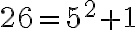 26=5^2+1