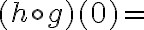 (h\circ g) (0)=