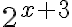 2^{x+3}