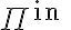 \Pi^{\text {in }}