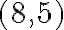 ( {8}, {5})