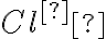 Cl^­