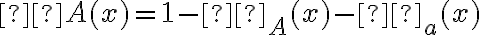 πA(x)=1- µ_A (x) - ν_a (x)