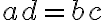 ad = bc