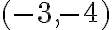({-3},{-4})