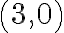 \left(3,0\right)