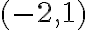 (-2,1)