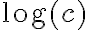 \log(c)