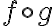  f \circ g 