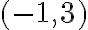 (-1, 3)