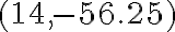 ( {14}, {-56.25})