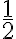 \dfrac{1}2
