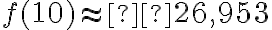 f(10) \approx  26,953