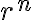r^n