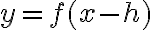 y = f(x - h)