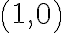 \left(1,0\right)