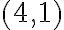 ( 4,1 )